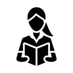 teacher with book, Generated AI