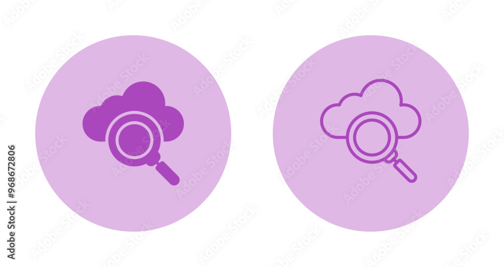 Canvas Prints cloud server vector icon