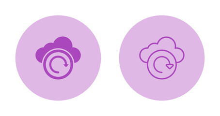 Cloud Backup Vector Icon