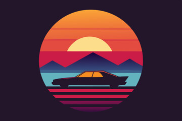 car on the sea
