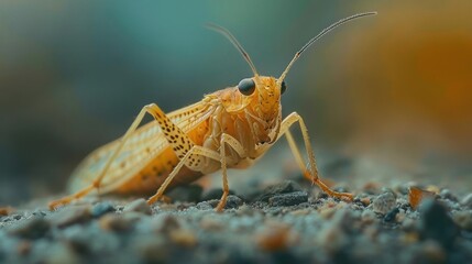 Detailed image of a pest insect close-up, highlighting its colorful markings and textures.