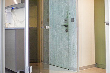 stylish interior with doors to the dentist's office