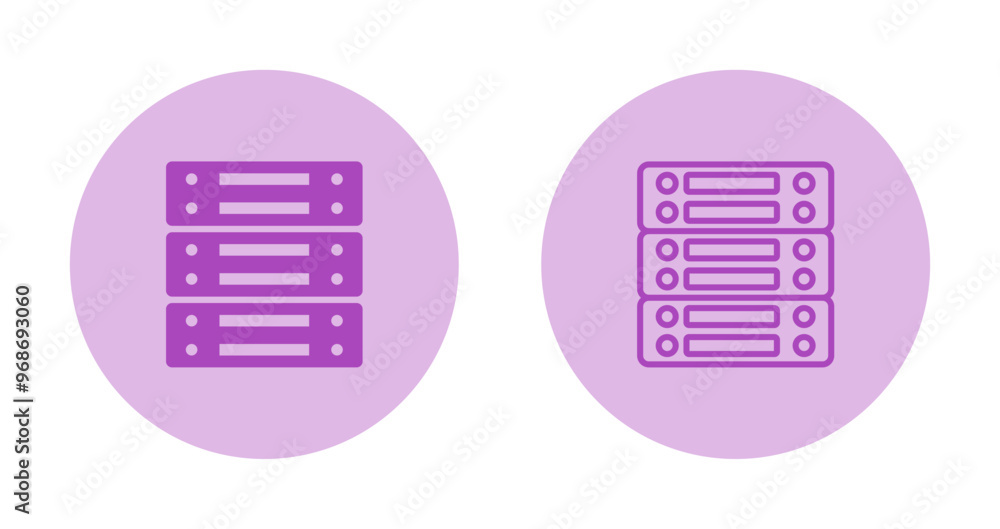 Canvas Prints server vector icon