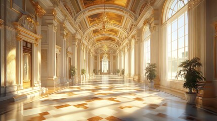 Obraz premium Beautiful royal palace building featured in exquisite and elegant photography