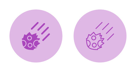 Meteor Vector Icon