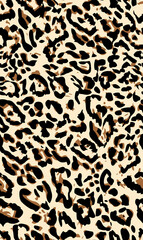 leopard pattern seamless fashionable design for print clothes, paper, fabric. leopard spots