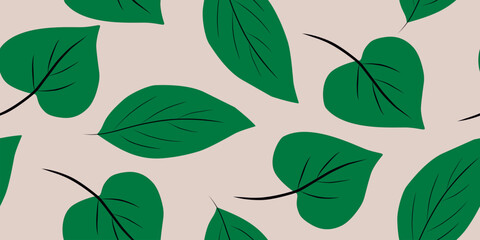 Obraz premium Leaves pattern illustration floral graphic 