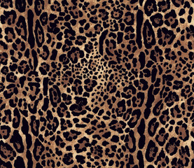 leopard pattern seamless fashionable design for print clothes, paper, fabric. leopard spots