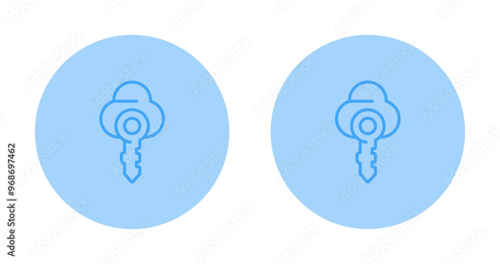 Sticker cloud vector icon