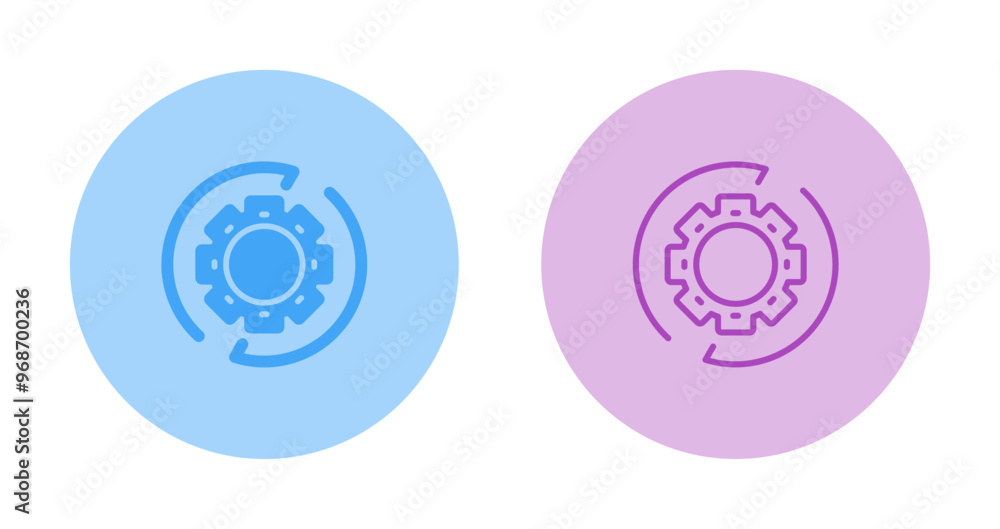 Canvas Prints settings gear vector icon