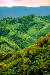 Beautiful mountain views of Nan Province
