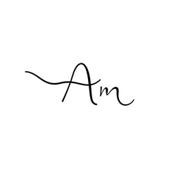 A hand-drawn signature logo design template