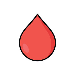 Fototapeta premium blood icon vector design template simple and clean