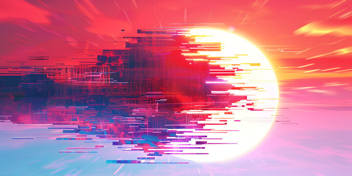 Digital glitch background, digital glitch, glitch background, distorted image, digital distortion, glitch effect, digital error, pixelated background, glitch art
