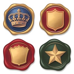 An antique sealing wax png cutout collection
