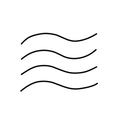 Blowing wind line icon