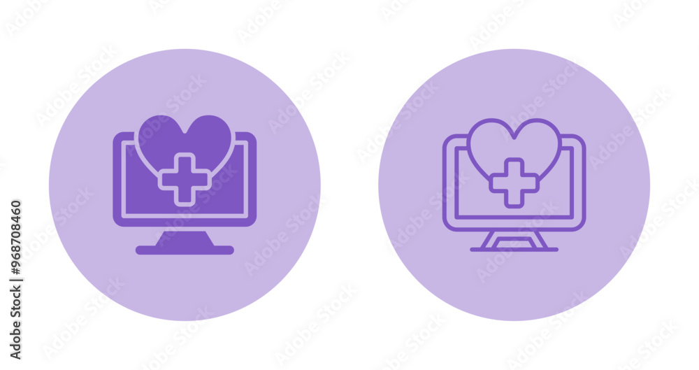 Sticker Computer Vector Icon