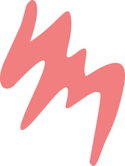 Abstract Red Scribble Vector

