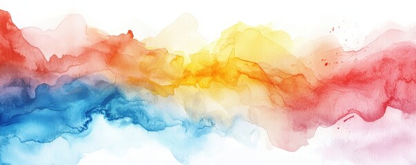 Watercolor background with ample copyspace for text, featuring mental health education and student programs, with calming colors and abstract elements ideal for school counseling themes