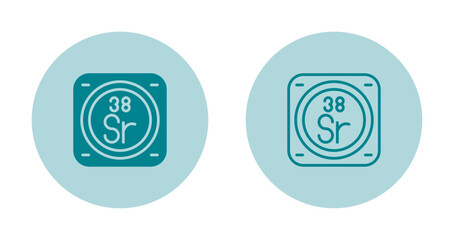 Strontium Vector Icon