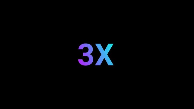 3X Number Animation