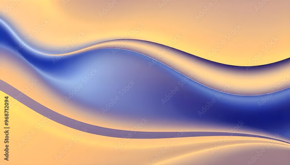 Poster abstract colorful background with smooth curved lines and gradient swirling, iridescent liquid with 