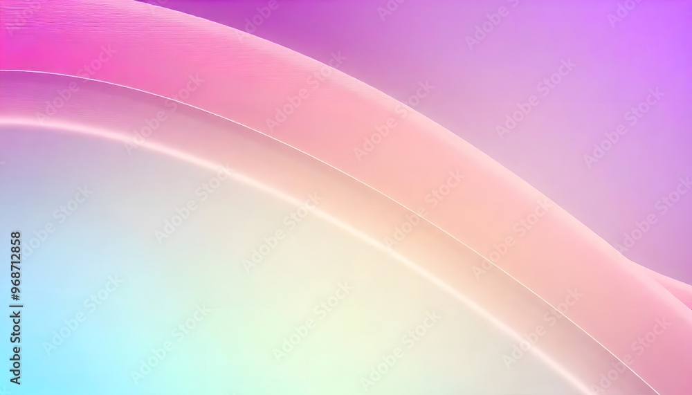 Poster abstract colorful background with smooth curved lines and gradient swirling, iridescent liquid with 