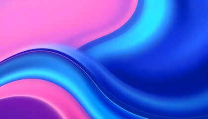 Naklejka premium Abstract background with smooth curved lines and gradient swirling, iridescent liquid with hues of purple