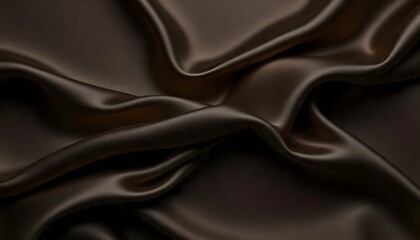 Fototapeta premium Abstract background luxury cloth or liquid wave deep black background and subtle shadows.