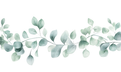 2D illustrator doodle-style floral and leaf graphics on a white background or wallpaper
