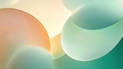 Vibrant and colorful abstract design, possibly representing an ethereal or digital atmosphere.