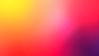 Obraz premium Vibrant background with a gradient transitioning from bright yellow to deep pink.