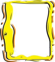 Vintage ornate frame with floral and decorative border illustration