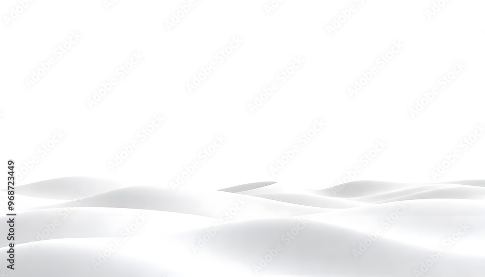 Poster white abstract background with soft curves. minimalist white background and subtle shadows.