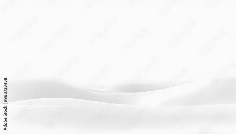 Poster white abstract background with soft curves. minimalist white background and subtle shadows.