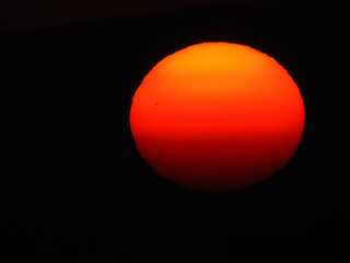 A sunset over the mediterranean sea