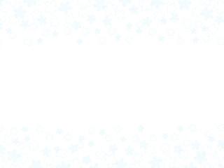 花のエフェクトフレーム①水色