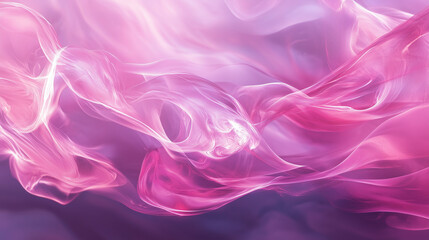 Fototapeta premium Translucent Pink and Purple Ethereal Waves
