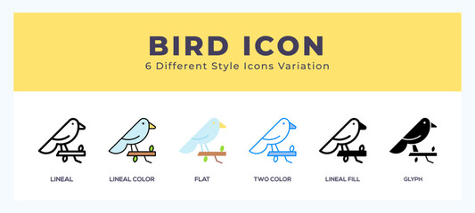 Bird icons set of simple vector illustration.