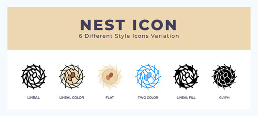Nest icon for web. mobile apps and ui.