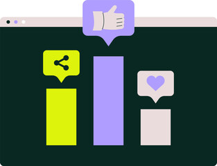 Fototapeta premium MC_Engagement Metrics