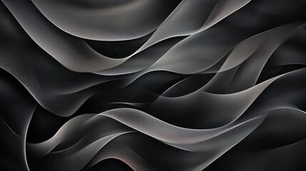 Abstract Black and White Wavy Pattern