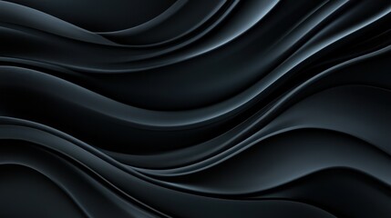 Abstract Black Wavy Pattern