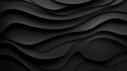 Obraz premium Abstract Black Wave Pattern Background