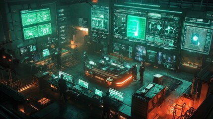 Futuristic Control Room.