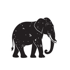 Fototapeta premium Elephant silhouette. Elephant vector design isolated on white background.