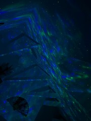 abstract blue background with stars