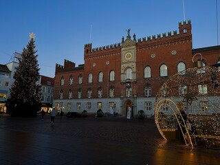 city hall in Christmas