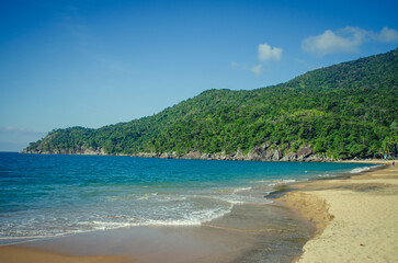 Obraz premium Praia do Jabaquara, Ilha Bela São Paulo Brasil.