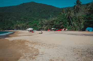 Praia do Jabaquara, Ilha Bela São Paulo Brasil.
